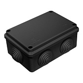 Коробка распределительная 40-0340-9005 для о/п безгалогенная (HF) черная 120х80х50 (64шт/кор) Промру