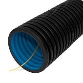 Труба гофрированная двустенная ПНД гибкая тип 450 (SN12) черная d110 мм (50м/уп)
