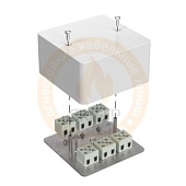 Коробка огнестойкая для кабель-канала 40-0460-FR6.0-4-П Е15-Е120 с термопредохранителем 85х85х45 Про