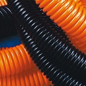Труба гофрированная ПНД 16 мм с протяжкой оранжевая (100м) (71916)