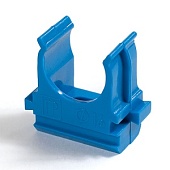 Крепёж-клипса для труб АБС-пластик синяя д16 (100шт/2000шт уп/кор) Промрукав