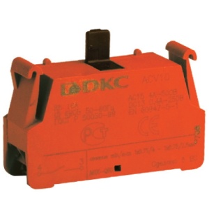 Контактный блок с клеммным безвинтовым зажимом, но