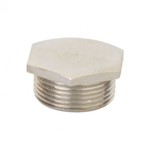 Заглушка M20x1.5 никелированная латунь