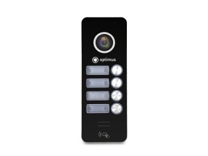 Панель видеодомофона Optimus DSH-1080/4 (черный)
