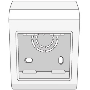 PDM Коробка монтажная под 2 модуля 45X45 мм