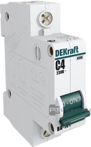 11049DEK ВА-101 Автомат 1-полюсный 1А 4,5кА (хар-ка С) DEKraft Schneider Electric