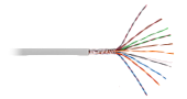 NETLAN U/UTP 10 пар,Кат.5 (Класс D),Гц,одножильный,внутренний,PVC нг(B),серый,
