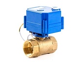 Шаровый кран 1" с электроприводом, 12V, 100мА, время откр/закр - 7/10 сек.