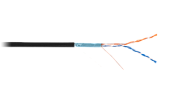 NETLAN F/UTP 2 пары,Кат.5 (Класс D),Гц,одножильный,внешний,PE до -40C,черный,