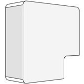 APM 40x17 Угол плоский белый (розница 4 шт в пакете, 14 пакетов в коробке)