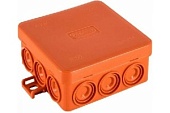 Коробка огнестойкая , без галогена ,IP55, цвет оранжевый 85 х 85 х 38