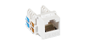 Модуль-вставка NETLAN типа Keystone,Кат.6 (Класс E),250МГц,RJ45/8P8C,110/KRONE,T568A/B,неэкранирован