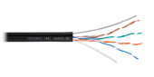Кабель NIKOMAX U/UTP 4 пары,Кат.5e,одножильный,24AWG,полиэтилен,внешний,с тросом NMC 4805B-BK