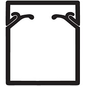 TA-EN 40x40 Короб с крышкой с плоской основой