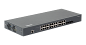 Управляемый коммутатор L2 GIGALINK 24 BASE-T 1000Mb/s портов, 4 10G SFP+, 1 Console. 1U 19", 220V