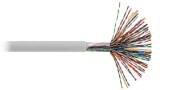 NETLAN U/UTP 50 пар,Кат.5 (Класс D),Гц,одножильный,внутренний,PVC нг(B),серый,
