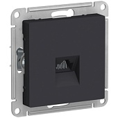 Розетка ATLASDESIGN компьютерная RJ45 механизм карбон (ATN001083)