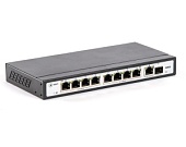 SKAT PoE-8E-1G-1S коммутатор PoE Plus, мощность 120Вт, порты: 8-Ethernet, 1-Uplink, 1-SFP