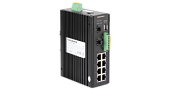 Управляемый промышленный L2+ коммутатор NIKOMAX, 8*10/100/1000Мбит/с PoE (af/at), 2*1/2.5Гбит/с SFP+