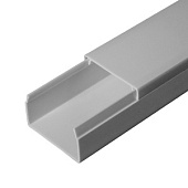 Кабель-канал серый RAL 7042 2-й замок в п/э 40х25 (30м/уп) Промрукав