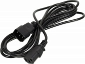 Кабель-удлинитель питания NINGBO AN23-1008, IEC C13 - IEC C14, 1.8м, черный