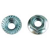 Гайка М8 с насечкой препятствующей откручиванию (100 шт)